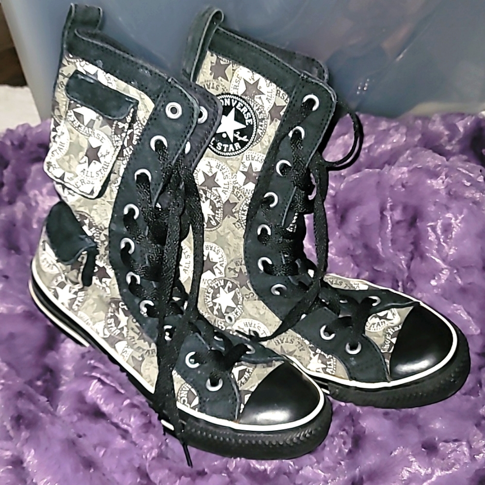 Converse high top boots with pockets